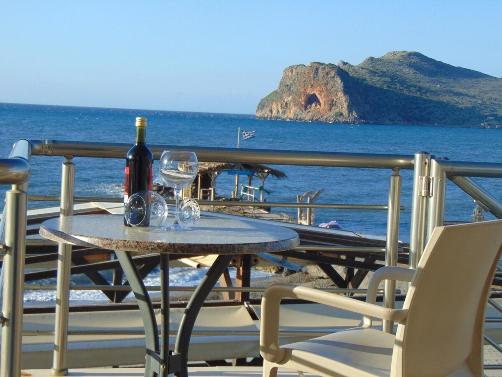 Comfy Beachfront Litinas Casa With Seaview Chania  Екстер'єр фото
